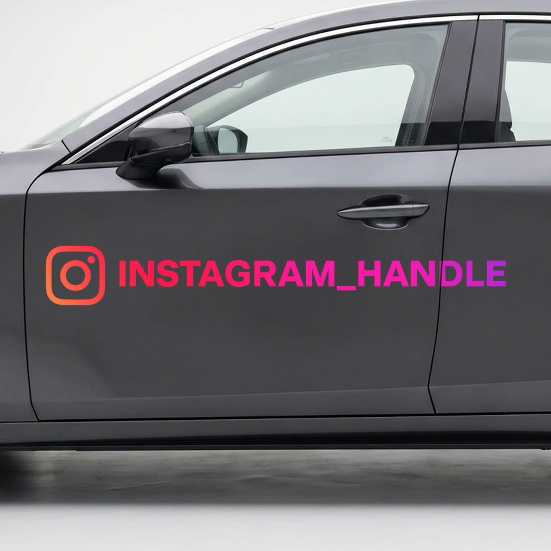 Instagram Handle Magnet Decal
