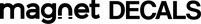 Magnet Decals logo in black text on a white background
